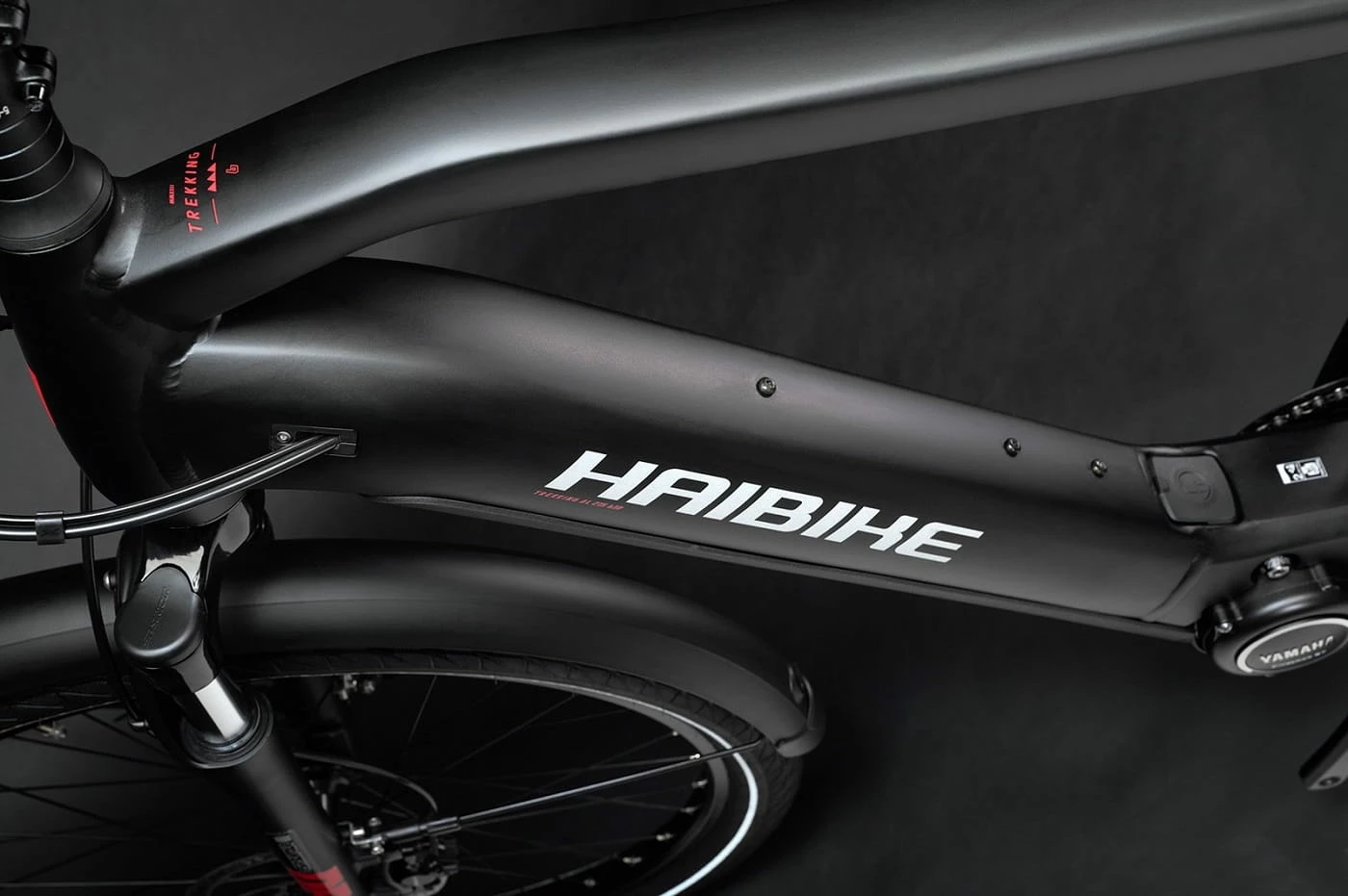 Haibike Trekking 6 Hommes - Matte Black Red Reflex 7 Haibike Trekking 6 Hommes - Matte Black Red Reflex – Image 5