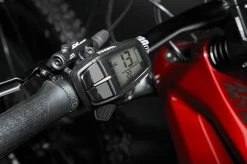 Haibike AllMtn CF 12 MTB Fully - Gloss Matte Dyn Red Black -VTTs électriques Soldes Haibike MY22 Detail Display AllMtn CF 12