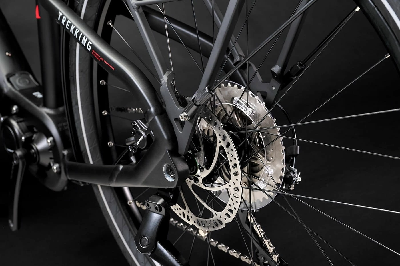 Haibike Trekking 6 Hommes - Matte Black Red Reflex 9 Haibike Trekking 6 Hommes - Matte Black Red Reflex – Image 7