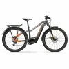 Haibike Trekking 10 Hommes - Titan / Lava Matt -VTTs électriques Soldes haibike trekking 10 trapeze titan lava matt 1