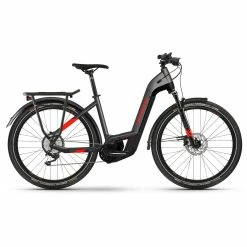 Haibike Trekking 9 Cadre Bas - Anthracite / Rouge